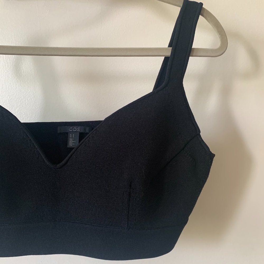 COS Black Crop Top - Picture 4 of 10